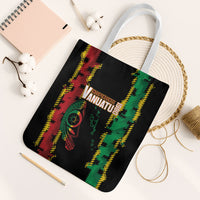 Vanuatu 46th Year Anniversary Tote Bag Tamtam Slit Drums Long God Yumi Stanap