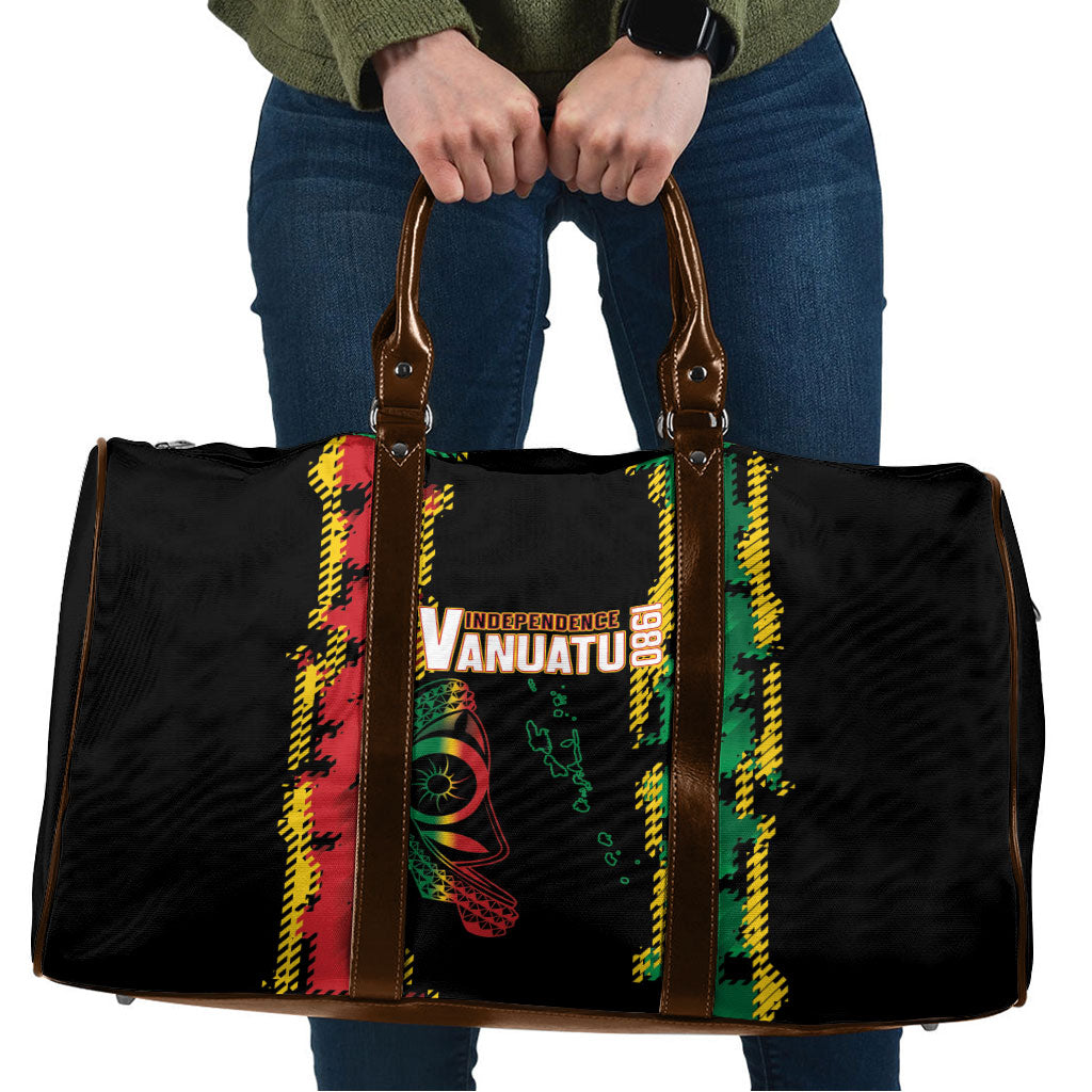 Vanuatu 46th Year Anniversary Travel Bag Tamtam Slit Drums Long God Yumi Stanap