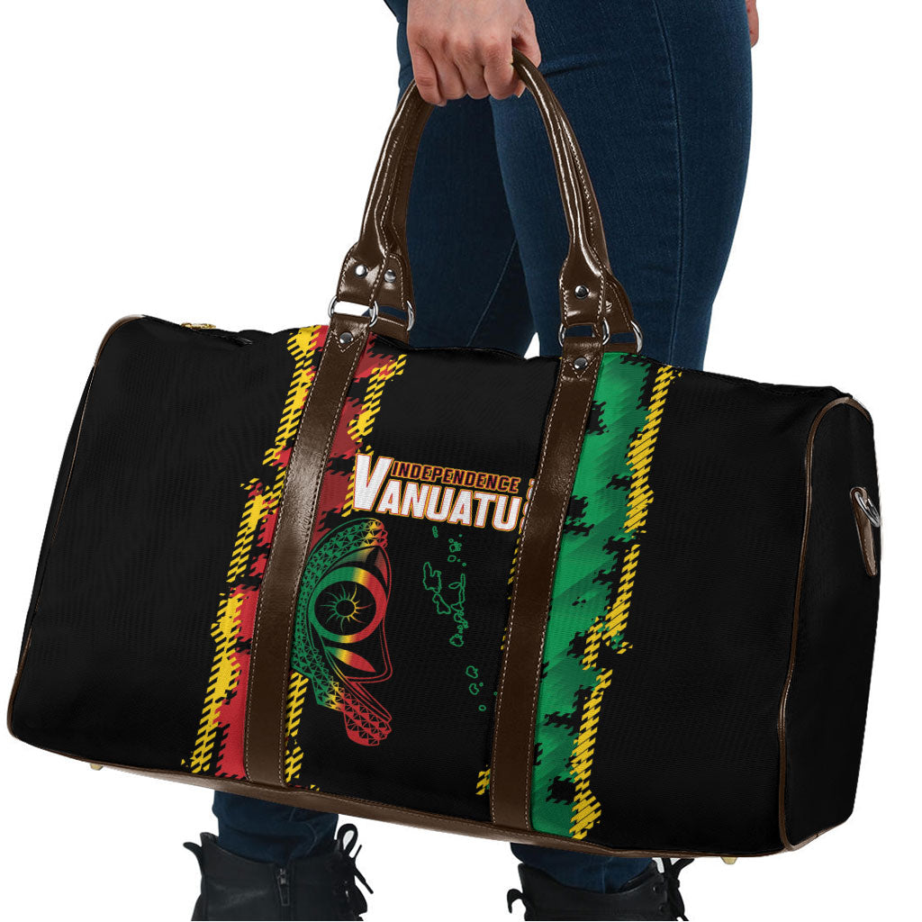 Vanuatu 46th Year Anniversary Travel Bag Tamtam Slit Drums Long God Yumi Stanap LT9 - Polynesian Pride