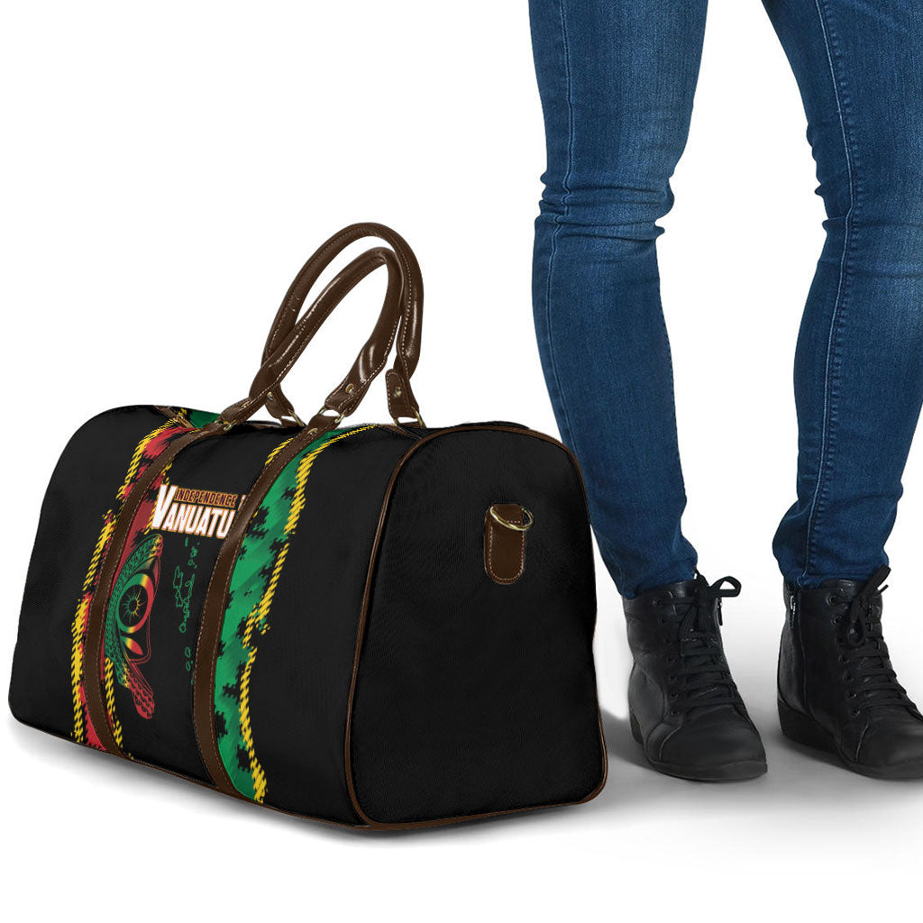 Vanuatu 46th Year Anniversary Travel Bag Tamtam Slit Drums Long God Yumi Stanap LT9 - Polynesian Pride