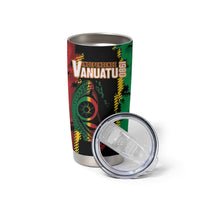 Vanuatu 46th Year Anniversary Tumbler Cup Tamtam Slit Drums Long God Yumi Stanap LT9 - Polynesian Pride