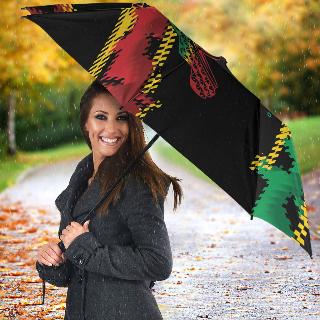 Vanuatu 46th Year Anniversary Umbrella Tamtam Slit Drums Long God Yumi Stanap LT9 - Polynesian Pride