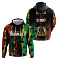 Vanuatu 46th Year Anniversary Zip Hoodie Tamtam Slit Drums Long God Yumi Stanap LT9 - Polynesian Pride