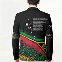 Vanuatu 46th Year Anniversary Blazer Vintage Grunge Vanuatu Flag Heritage