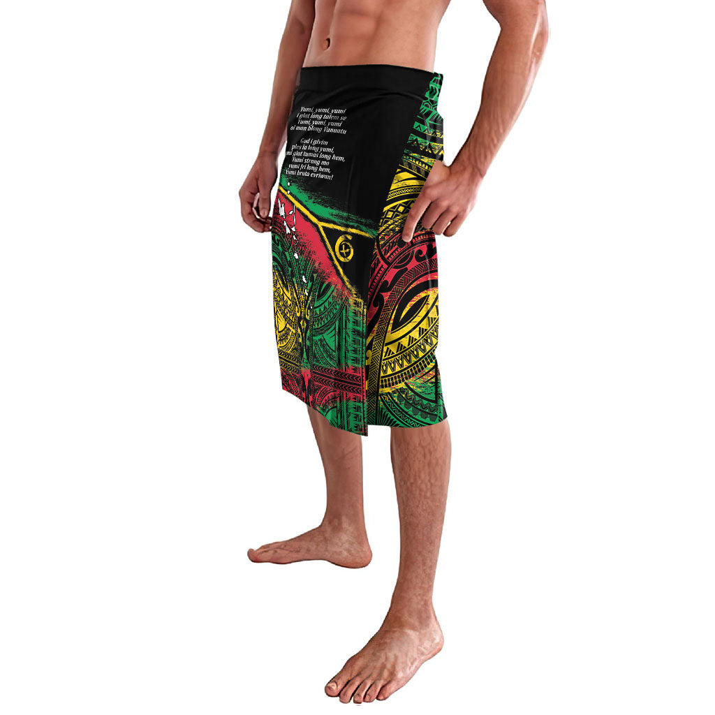 Vanuatu 46th Year Anniversary Lavalava Vintage Grunge Vanuatu Flag Heritage LT9 - Polynesian Pride