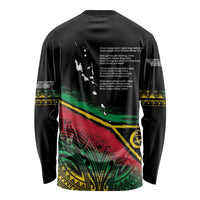 Vanuatu 46th Year Anniversary Long Sleeve Shirt Vintage Grunge Vanuatu Flag Heritage LT9 - Polynesian Pride