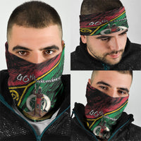 Vanuatu 46th Year Anniversary Neck Gaiter Vintage Grunge Vanuatu Flag Heritage LT9 - Polynesian Pride