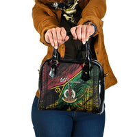 Vanuatu 46th Year Anniversary Shoulder Handbag Vintage Grunge Vanuatu Flag Heritage