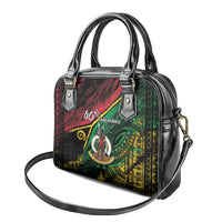 Vanuatu 46th Year Anniversary Shoulder Handbag Vintage Grunge Vanuatu Flag Heritage