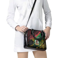 Vanuatu 46th Year Anniversary Shoulder Handbag Vintage Grunge Vanuatu Flag Heritage