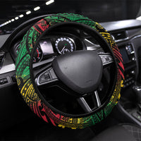 Vanuatu 46th Year Anniversary Steering Wheel Cover Vintage Grunge Vanuatu Flag Heritage