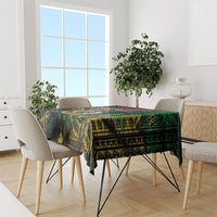 Vanuatu 46th Year Anniversary Tablecloth Vintage Grunge Vanuatu Flag Heritage LT9 - Polynesian Pride