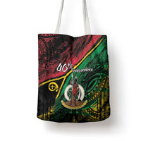 Vanuatu 46th Year Anniversary Tote Bag Vintage Grunge Vanuatu Flag Heritage LT9 - Polynesian Pride