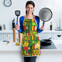 Hawaii Kanaka Maoli Hibiscus Apron Hawaiian Flag Motif