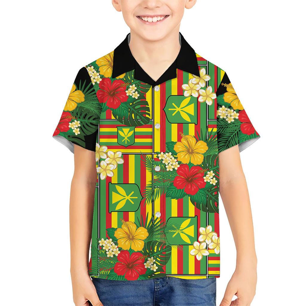 Hawaii Kanaka Maoli Hibiscus Hawaiian Shirt Hawaiian Flag Motif