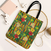 Hawaii Kanaka Maoli Hibiscus Tote Bag Hawaiian Flag Motif