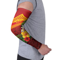 Hawaii Ku Kia'i Mauna Personalized Arm Sleeves Hibiscus Kakau Pattern