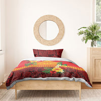 Hawaii Ku Kia'i Mauna Bedding Set Hibiscus Kakau Pattern