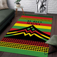 Hawaii Ku Kia'i Mauna Area Rug Hawaiian Kanaka Maoli Motif