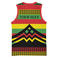 Hawaii Ku Kia'i Mauna Personalized Basketball Jersey Hawaiian Kanaka Maoli Motif