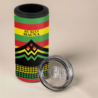 Hawaii Ku Kia'i Mauna Personalized 4 in 1 Can Cooler Tumbler Hawaiian Kanaka Maoli Motif