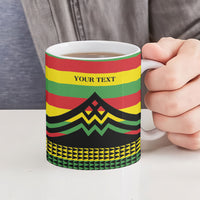 Hawaii Ku Kia'i Mauna Personalized Ceramic Mug Hawaiian Kanaka Maoli Motif