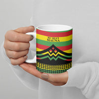 Hawaii Ku Kia'i Mauna Personalized Ceramic Mug Hawaiian Kanaka Maoli Motif