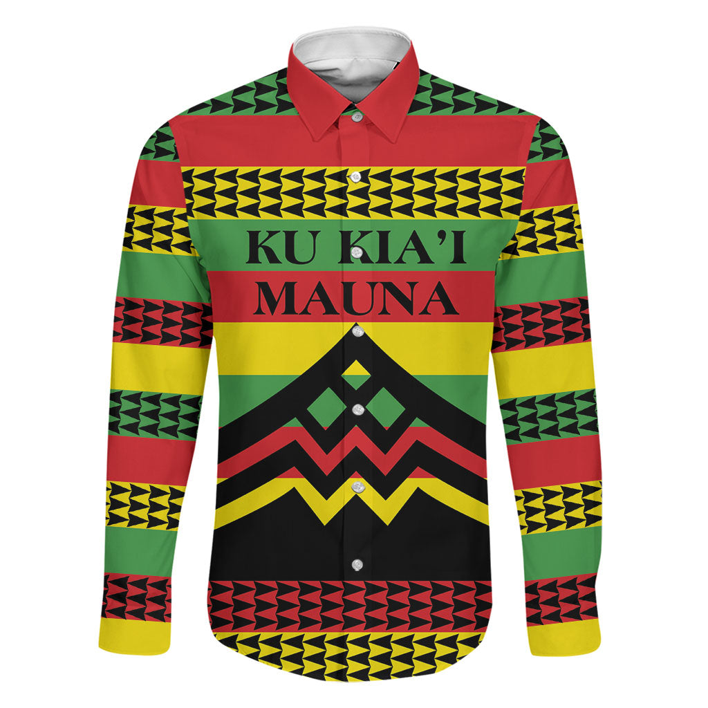 Hawaii Ku Kia'i Mauna Personalized Family Matching Mermaid Dress and Hawaiian Shirt Hawaiian Kanaka Maoli Motif