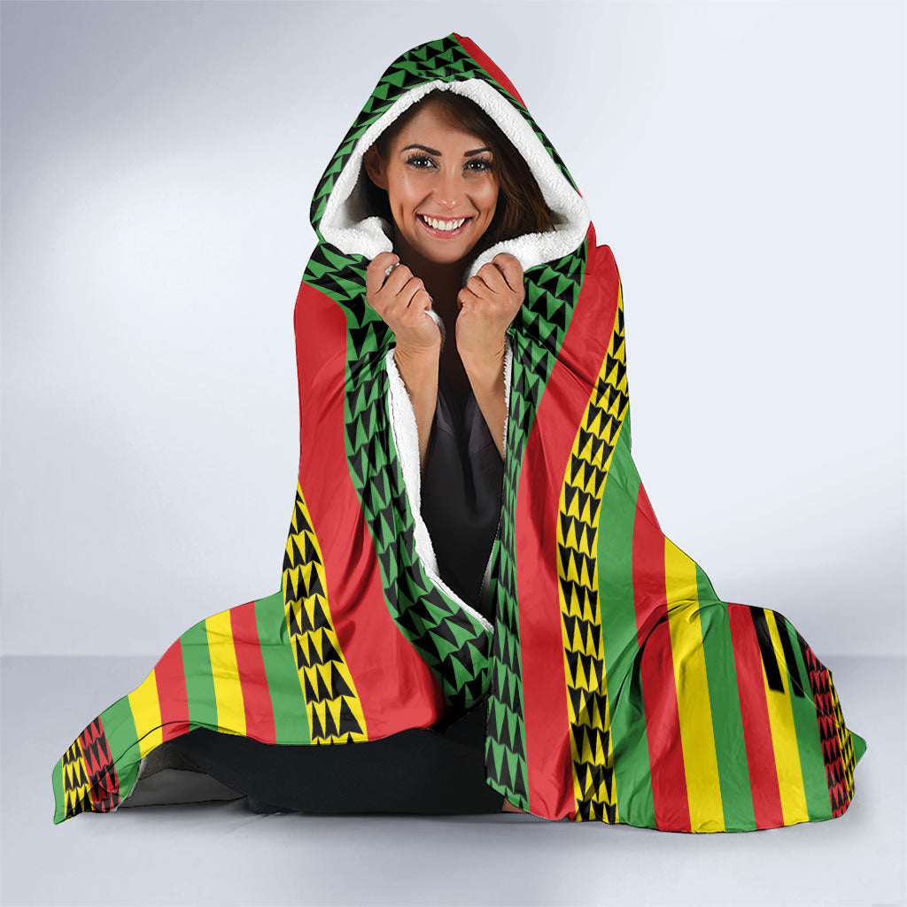 Hawaii Ku Kia'i Mauna Hooded Blanket Hawaiian Kanaka Maoli Motif
