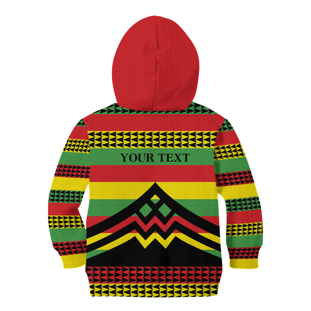 Hawaii Ku Kia'i Mauna Personalized Kid Hoodie Hawaiian Kanaka Maoli Motif