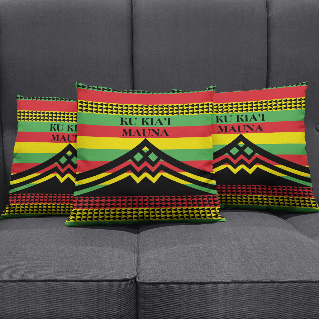 Hawaii Ku Kia'i Mauna Pillow Cover Hawaiian Kanaka Maoli Motif