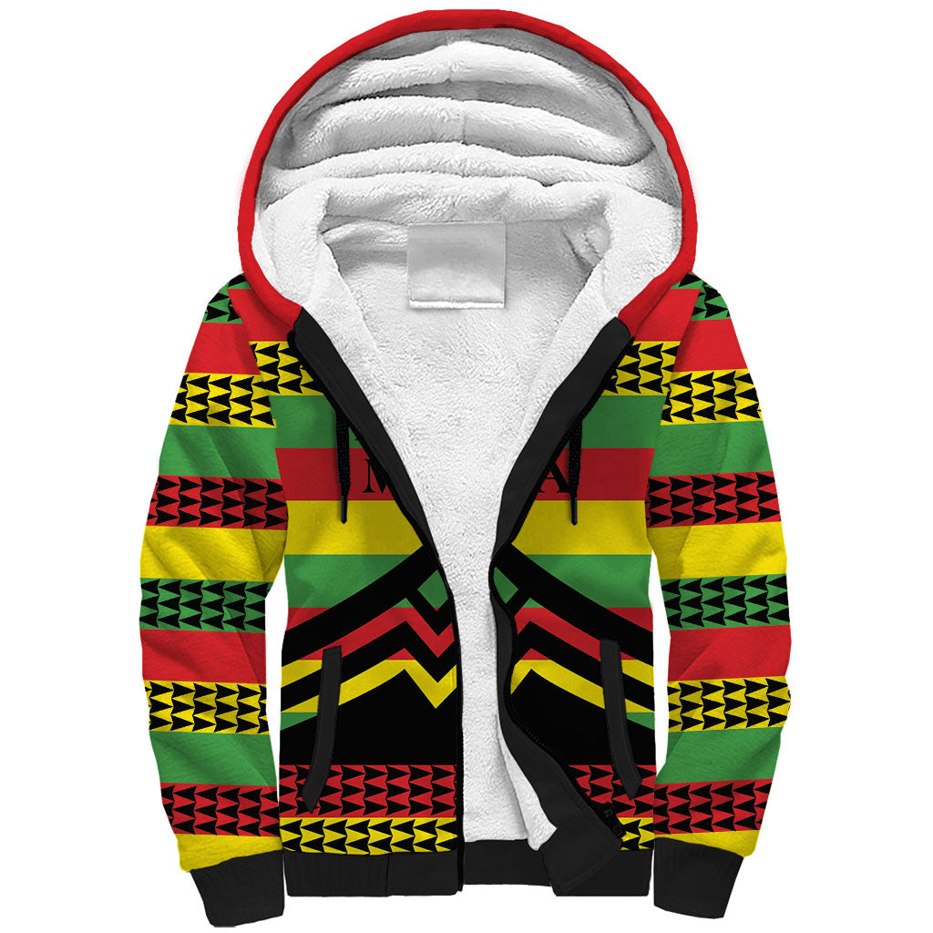 Hawaii Ku Kia'i Mauna Personalized Sherpa Hoodie Hawaiian Kanaka Maoli Motif
