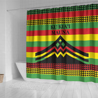 Hawaii Ku Kia'i Mauna Shower Curtain Hawaiian Kanaka Maoli Motif
