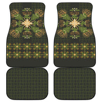 Hawaii Ohia Lehua Squares Car Mats Hawaiian Quilt Inspired Floral Pattern