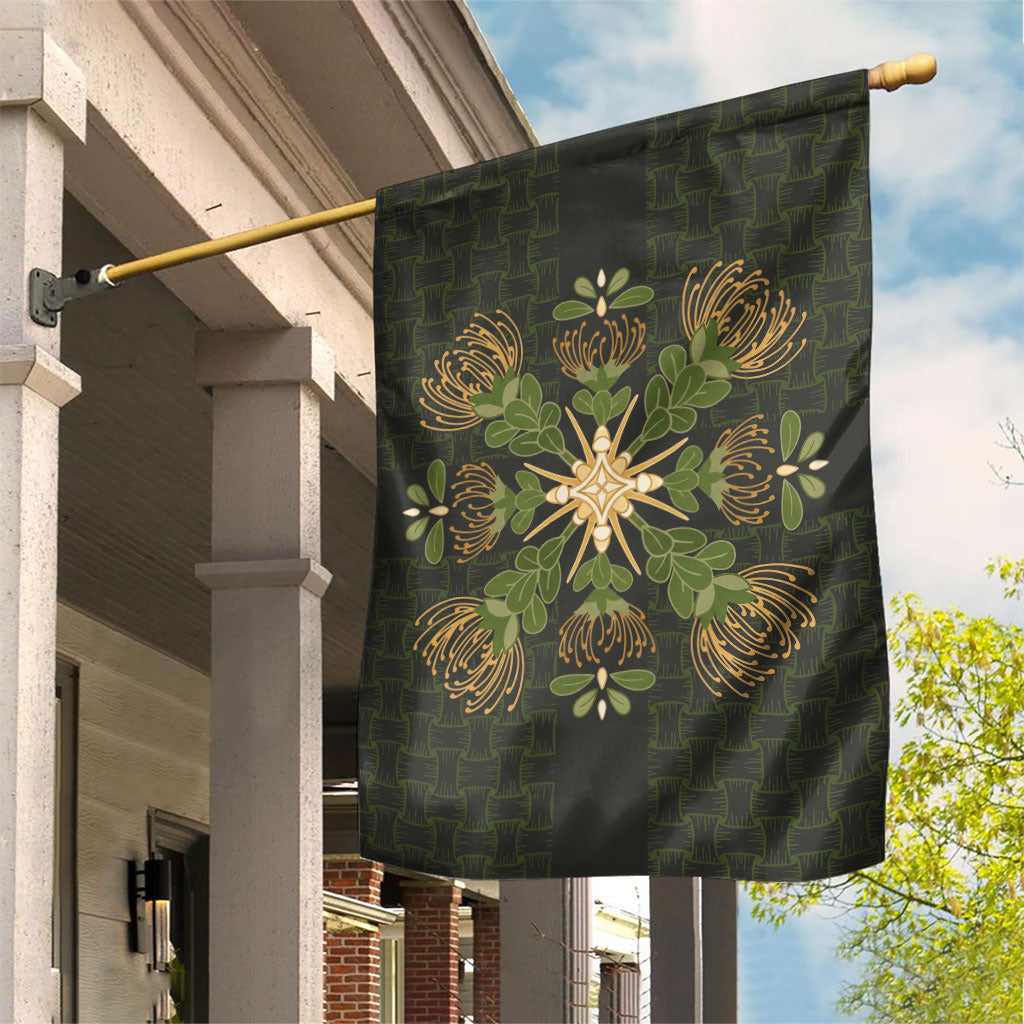 Hawaii Ohia Lehua Squares Garden Flag Hawaiian Quilt Inspired Floral Pattern