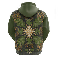 Hawaii Ohia Lehua Squares Hoodie Hawaiian Quilt Inspired Floral Pattern