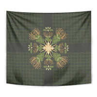 Hawaii Ohia Lehua Squares Tapestry Hawaiian Quilt Inspired Floral Pattern