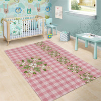 Akala Hamele Hawai'i Palaka Squares Maile Leaf Area Rug Flowers Hawaiian Quilt Patterns