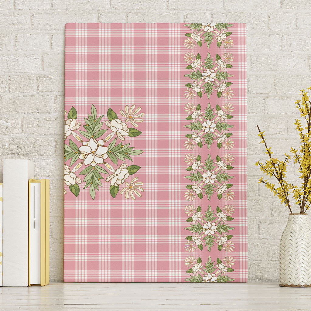 Akala Hamele Hawai'i Palaka Squares Maile Leaf Canvas Wall Art Flowers Hawaiian Quilt Patterns
