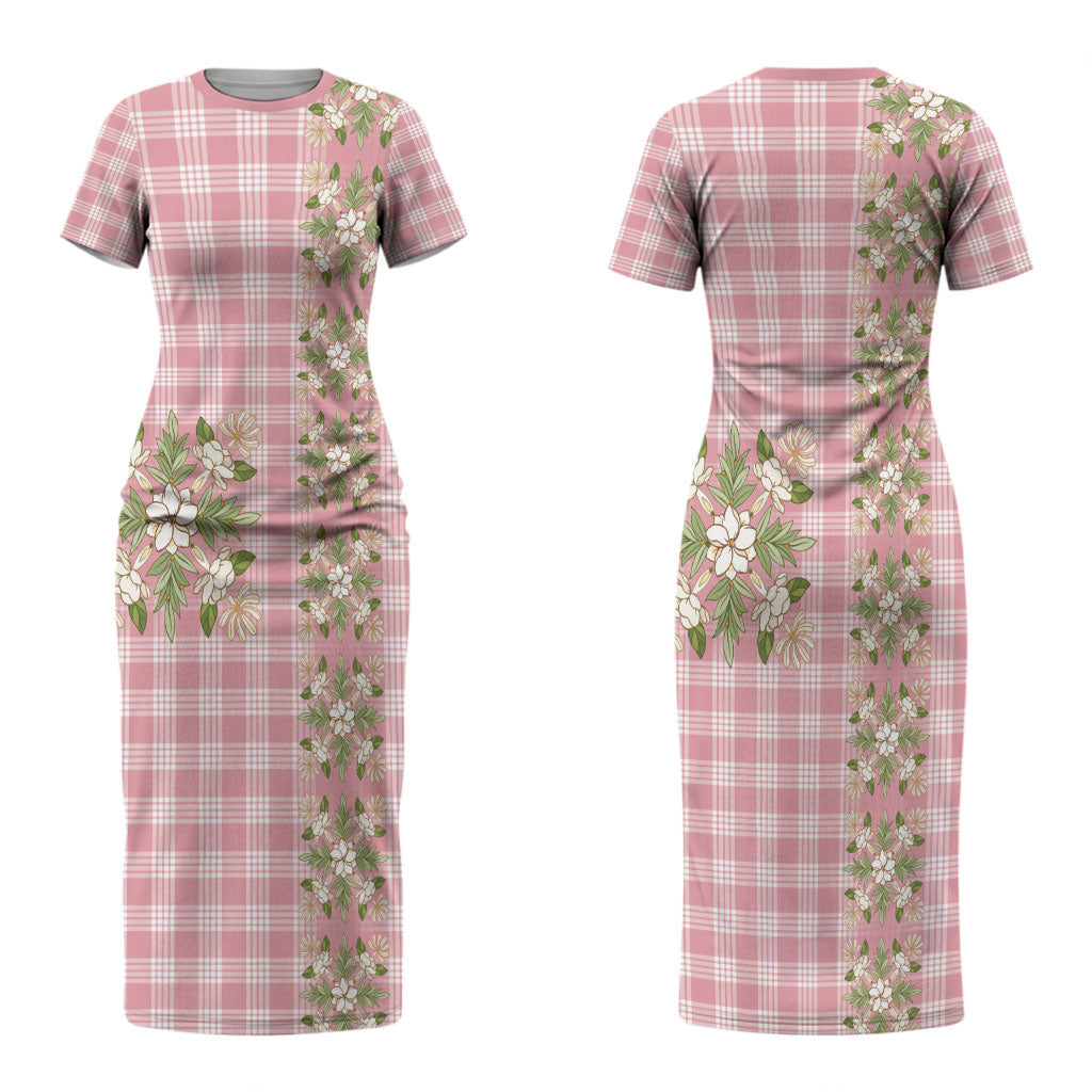 Akala Hamele Hawai'i Palaka Squares Maile Leaf Couples Matching Short Sleeve Bodycon Dress and Hawaiian Shirt Flowers Hawaiian Quilt Patterns