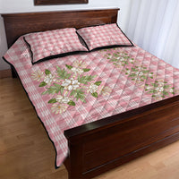 Akala Hamele Hawai'i Palaka Squares Maile Leaf Quilt Bed Set Flowers Hawaiian Quilt Patterns