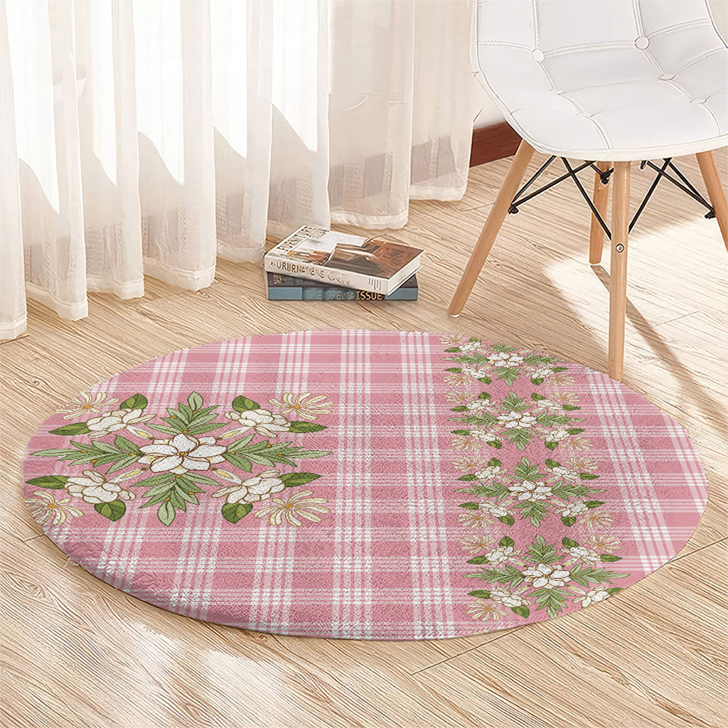 Akala Hamele Hawai'i Palaka Squares Maile Leaf Round Carpet Flowers Hawaiian Quilt Patterns