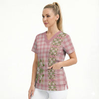 Akala Hamele Hawai'i Palaka Squares Maile Leaf Scrub Top Flowers Hawaiian Quilt Patterns