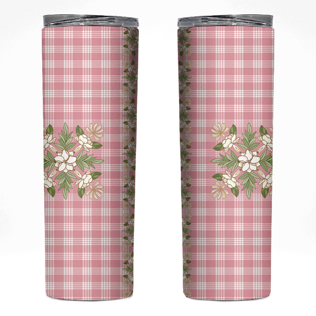Akala Hamele Hawai'i Palaka Squares Maile Leaf Skinny Tumbler Flowers Hawaiian Quilt Patterns