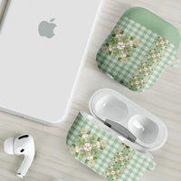 Liko Kukui Hawai'i Palaka Squares Maile Leaf AirPods Case Flowers Hawaiian Quilt Patterns LT9 - Polynesian Pride