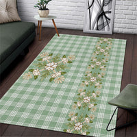 Liko Kukui Hawai'i Palaka Squares Maile Leaf Area Rug Flowers Hawaiian Quilt Patterns