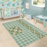 Liko Kukui Hawai'i Palaka Squares Maile Leaf Area Rug Flowers Hawaiian Quilt Patterns