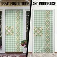 Liko Kukui Hawai'i Palaka Squares Maile Leaf Door Cover Flowers Hawaiian Quilt Patterns