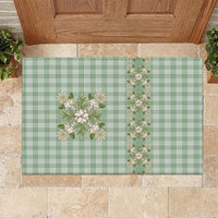 Liko Kukui Hawai'i Palaka Squares Maile Leaf Rubber Doormat Flowers Hawaiian Quilt Patterns