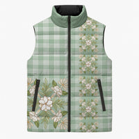 Liko Kukui Hawai'i Palaka Squares Maile Leaf Sleeveless Puffer Jacket Flowers Hawaiian Quilt Patterns